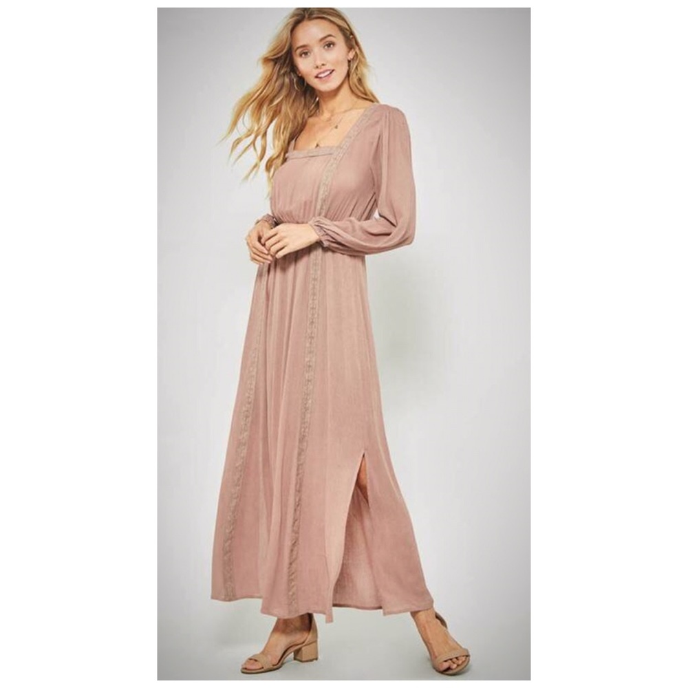 Brown maxi dress